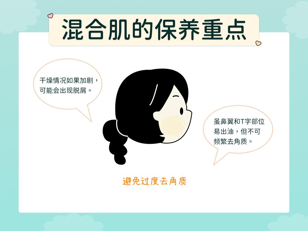 混合性肌肤的保养重点