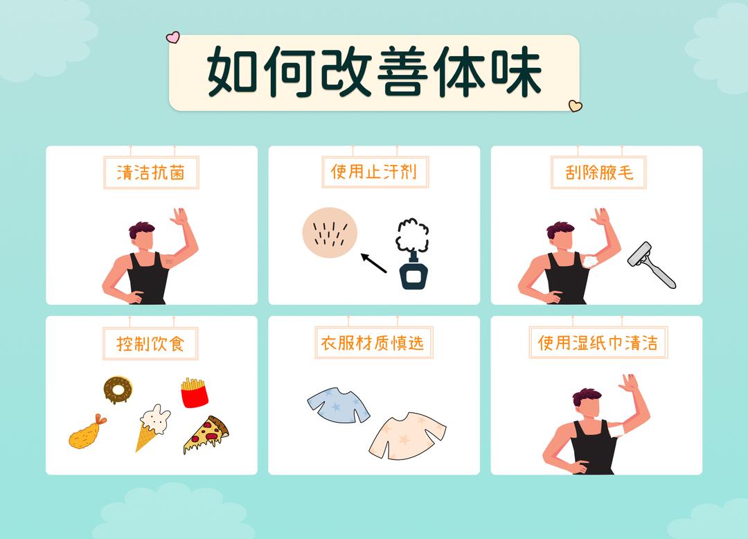 如何减少体味?