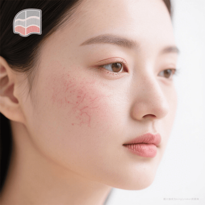 肌肤易泛红、敏感或刺痛