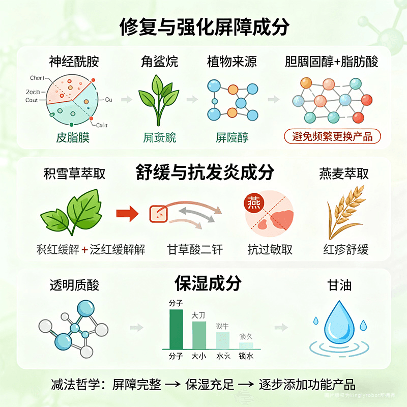 建议优先选择的成分